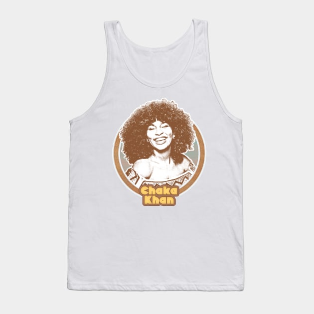 Chaka Khan //// Retro Style Fan Art Design Tank Top by DankFutura